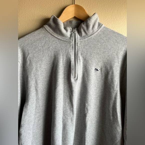 Vineyard Vines Men’s Gray L Long Sleeve Half Zip Sweater - Picture 2 of 13